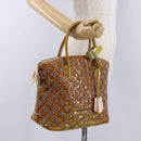 LOUIS VUITTON Monogram Bouclette Lockit Hand Bag Gris M40601 LV Auth 197648A-28