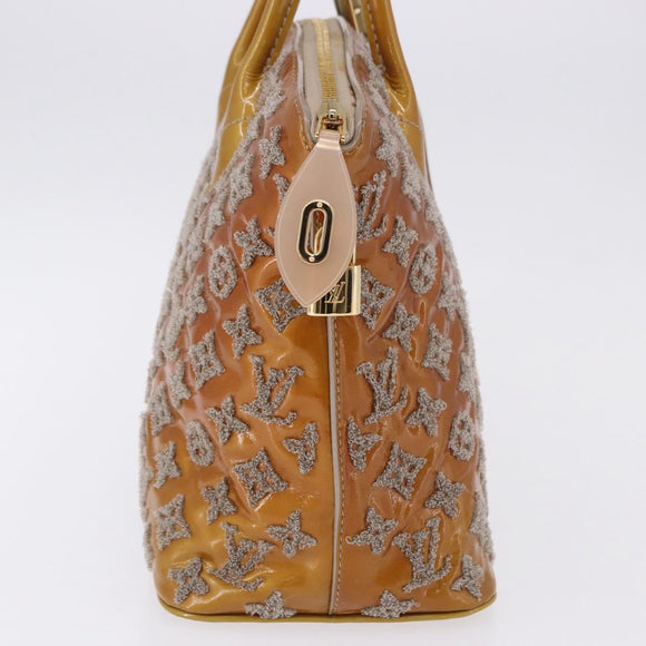 LOUIS VUITTON Monogram Bouclette Lockit Hand Bag Gris M40601 LV Auth 197648A