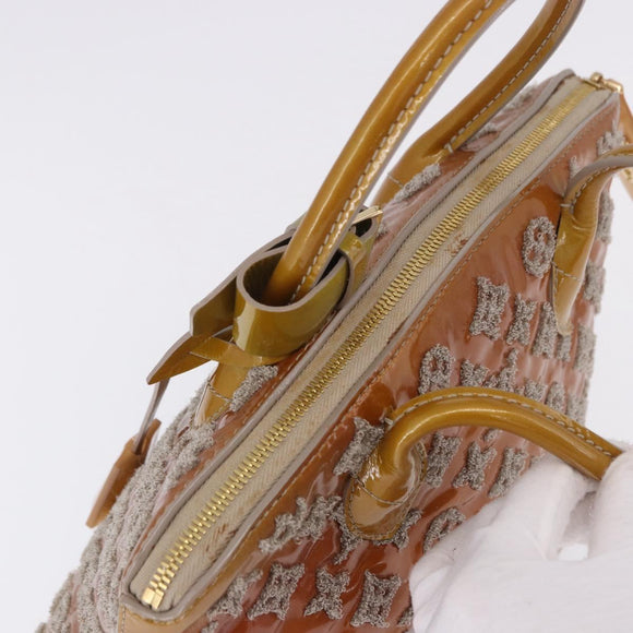 LOUIS VUITTON Monogram Bouclette Lockit Hand Bag Gris M40601 LV Auth 197648A