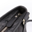 GUCCI GG Canvas Guccissima Shoulder Bag Leather Black Gold 201446 Auth 197649-14