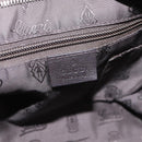GUCCI GG Canvas Guccissima Shoulder Bag Leather Black Gold 201446 Auth 197649-15