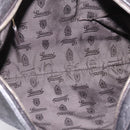 GUCCI GG Canvas Guccissima Shoulder Bag Leather Black Gold 201446 Auth 197649-16