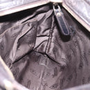 GUCCI GG Canvas Guccissima Shoulder Bag Leather Black Gold 201446 Auth 197649-17