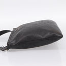 GUCCI GG Canvas Guccissima Shoulder Bag Leather Black Gold 201446 Auth 197649-4