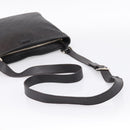 GUCCI GG Canvas Guccissima Shoulder Bag Leather Black Gold 201446 Auth 197649-7