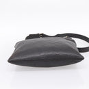 GUCCI GG Canvas Guccissima Shoulder Bag Leather Black Gold 201446 Auth 197649-9