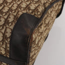 Christian Dior Trotter Canvas Boston Bag Beige Gold Auth 197651-15