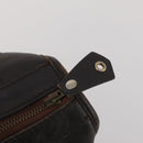 Christian Dior Trotter Canvas Boston Bag Beige Gold Auth 197651-10