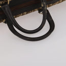 Christian Dior Trotter Canvas Boston Bag Beige Gold Auth 197651-7