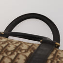 Christian Dior Trotter Canvas Boston Bag Beige Gold Auth 197651-8