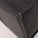 HERMES Her Line TGM Hand Bag Canvas Gray Silver Auth 197652A-12