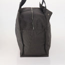 HERMES Her Line TGM Hand Bag Canvas Gray Silver Auth 197652A-5