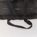 HERMES Her Line TGM Hand Bag Canvas Gray Silver Auth 197652A-7