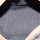 FENDI Pecan Canvas Boston Bag PVC Black Brown Auth 197655-11
