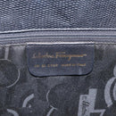 Salvatore Ferragamo Vala Shoulder Bag Leather Black Gold Auth 197656-12