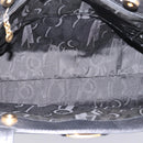 Salvatore Ferragamo Vala Shoulder Bag Leather Black Gold Auth 197656-10