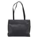 Salvatore Ferragamo Vala Shoulder Bag Leather Black Gold Auth 197656-2