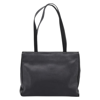 Salvatore Ferragamo Vala Shoulder Bag Leather Black Gold Auth 197656 - 0