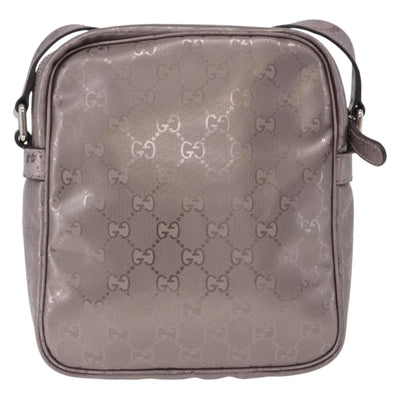 GUCCI GG Implementation Shoulder Bag PVC Pink Silver 233268 Auth 197658 - 0