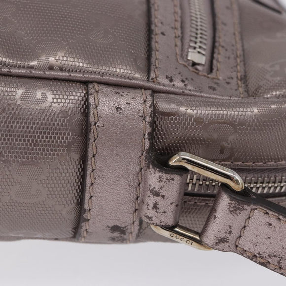 GUCCI GG Implementation Shoulder Bag PVC Pink Silver 233268 Auth 197658