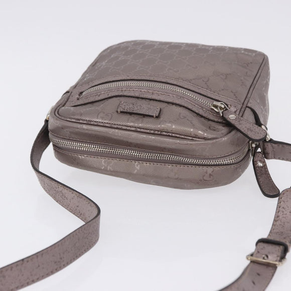 GUCCI GG Implementation Shoulder Bag PVC Pink Silver 233268 Auth 197658