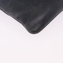 LOEWE Shoulder Bag Leather Navy Gold Auth 197659-14