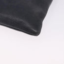 LOEWE Shoulder Bag Leather Navy Gold Auth 197659-15