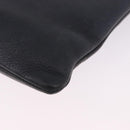 LOEWE Shoulder Bag Leather Navy Gold Auth 197659-9