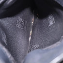 LOEWE Shoulder Bag Leather Navy Gold Auth 197659-21