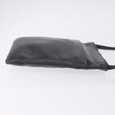 LOEWE Shoulder Bag Leather Navy Gold Auth 197659-3