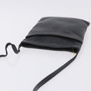 LOEWE Shoulder Bag Leather Navy Gold Auth 197659-6