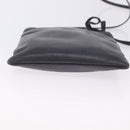 LOEWE Shoulder Bag Leather Navy Gold Auth 197659-5
