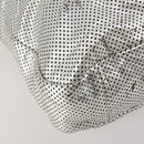CHANEL COCO Mark Punching Shoulder Bag Leather 2way Silver CC Auth 197660-13