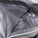 CHANEL COCO Mark Punching Shoulder Bag Leather 2way Silver CC Auth 197660-23