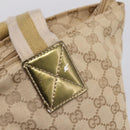 GUCCI GG Canvas Sherry Line Tote Bag Beige 131230 Auth 197665-17