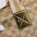 GUCCI GG Canvas Sherry Line Tote Bag Beige 131230 Auth 197665-10