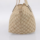 GUCCI GG Canvas Sherry Line Tote Bag Beige 131230 Auth 197665-4