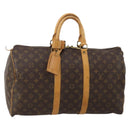 LOUIS VUITTON Monogram Keepall 45 Boston Bag M41428 LV Auth 197667-1