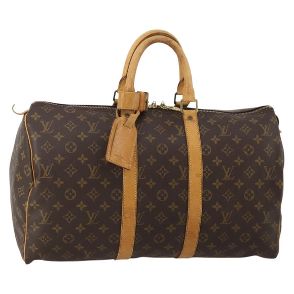 LOUIS VUITTON Monogram Keepall 45 Boston Bag M41428 LV Auth 197667