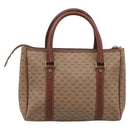 GUCCI Micro GG Supreme Hand Bag PVC Beige Gold 000 101 0140 Auth 197669-2