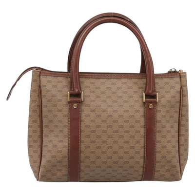 GUCCI Micro GG Supreme Hand Bag PVC Beige Gold 000 101 0140 Auth 197669 - 0