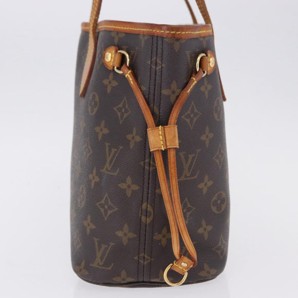 LOUIS VUITTON Monogram Neverfull PM Tote Bag M40155 LV Auth 197670