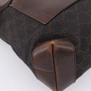 GUCCI GG Canvas Hand Bag Black Silver 28893 Auth 197671-14