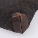 GUCCI GG Canvas Hand Bag Black Silver 28893 Auth 197671-15
