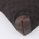 GUCCI GG Canvas Hand Bag Black Silver 28893 Auth 197671-16