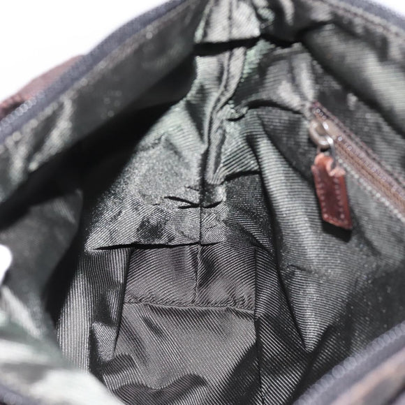 GUCCI GG Canvas Hand Bag Black Silver 28893 Auth 197671