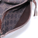 GUCCI GG Canvas Hand Bag Black Silver 28893 Auth 197671-22