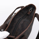 GUCCI GG Canvas Hand Bag Black Silver 28893 Auth 197671-6