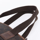 GUCCI GG Canvas Hand Bag Black Silver 28893 Auth 197671-8