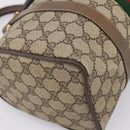 GUCCI GG Supreme Web Sherry Line Hand Bag PVC Beige Gold 39 02 006 Auth 197672-16